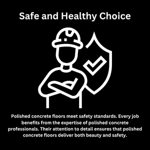Polished concrete professionals ensure floor surfaces meet safety standards for beauty and secure walking
